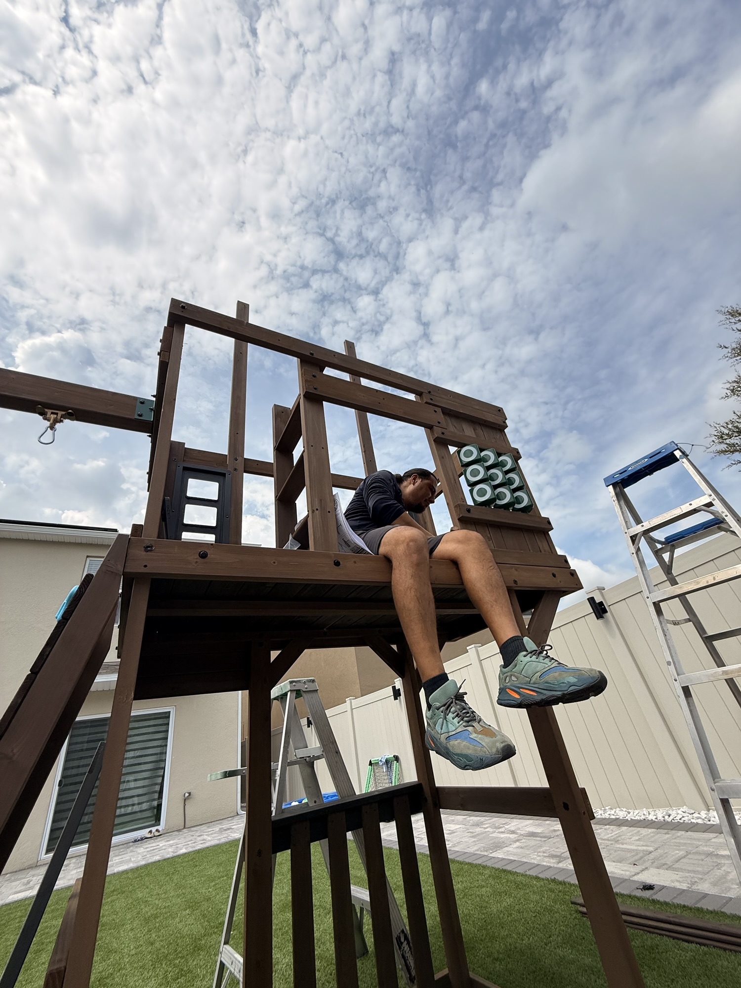 What It Really Takes to Assemble a Backyard Playset